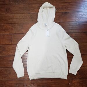 Men's Cream Hoodie Sweater!